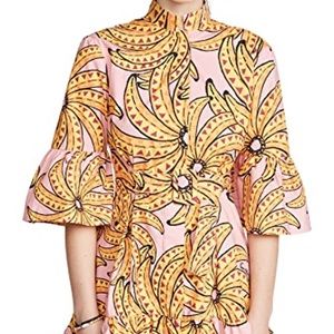 Farm Rio banana print mini dress